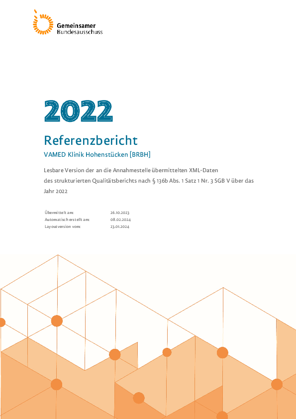 Gesetzlicher Qualitätsbericht (Stand 2022)